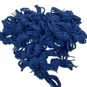 New Wholesale Lot of 36 Pairs of Royal Blue Woven 36" Shoe Laces Shoelaces